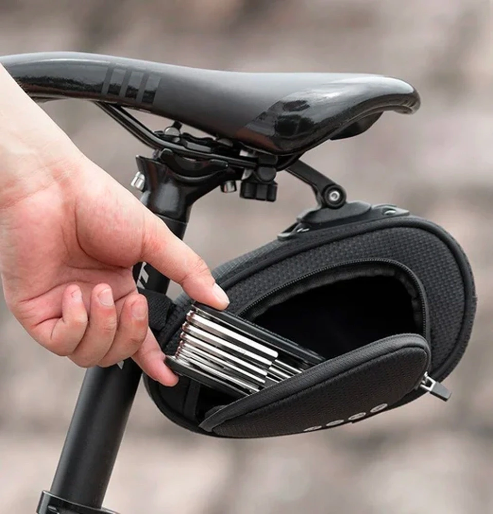 Rockbros C40 dviračio krepšys under the saddle – juodos spalvos