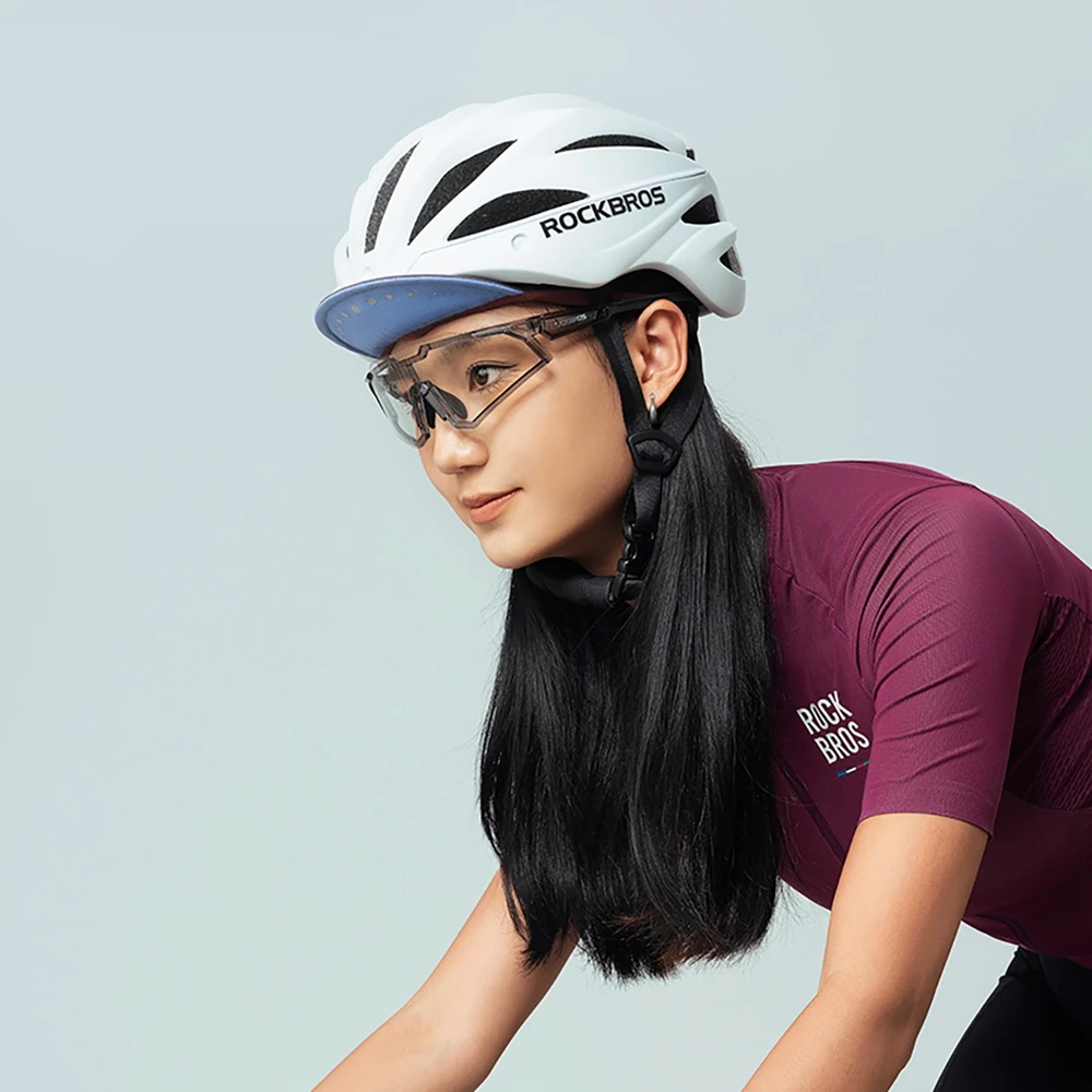 Rockbros Cycling Cap su Helmet Visor – Raudona