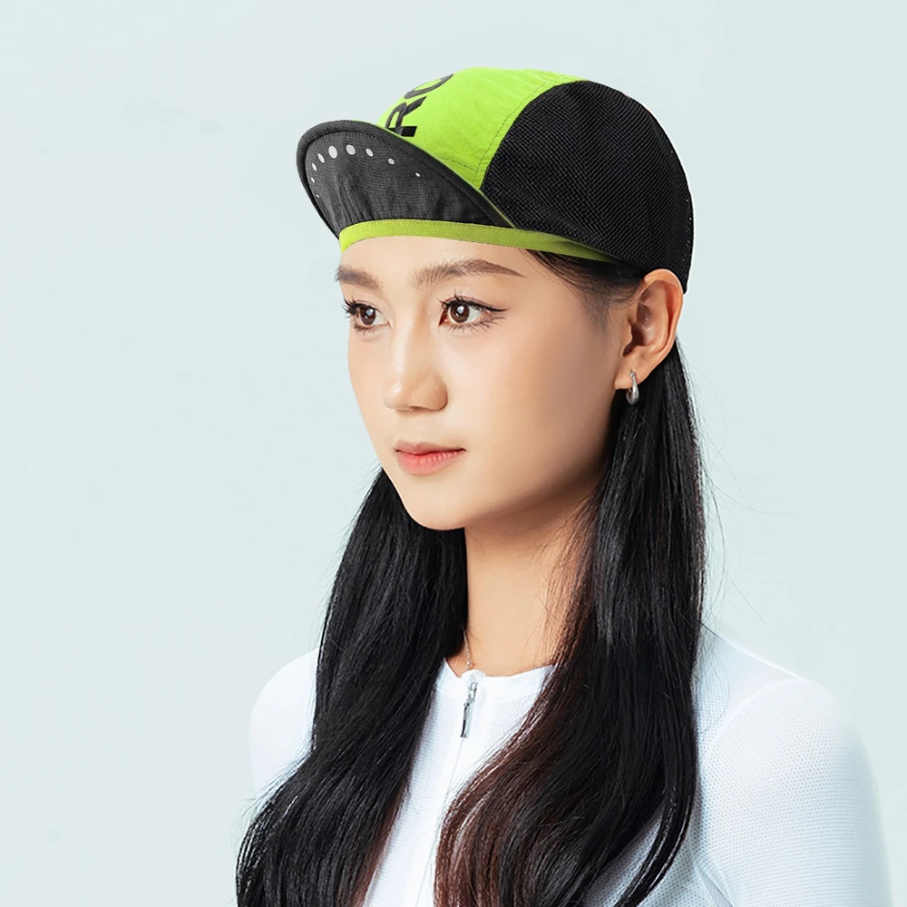 Rockbros Cycling Cap su Visor, Helmet Cover – žalios spalvos