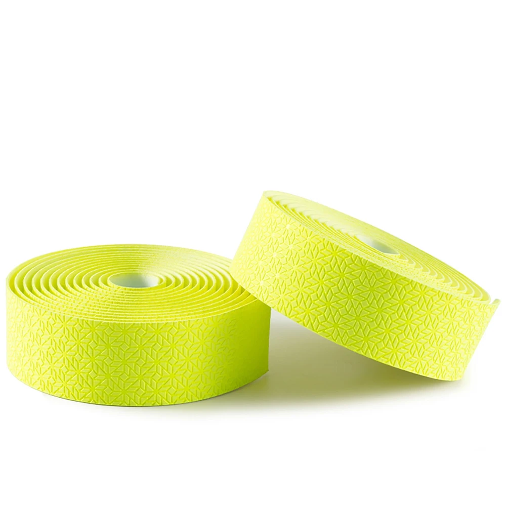 Rockbros EVA Embossed dviračio vairo juosta – geltonos spalvos