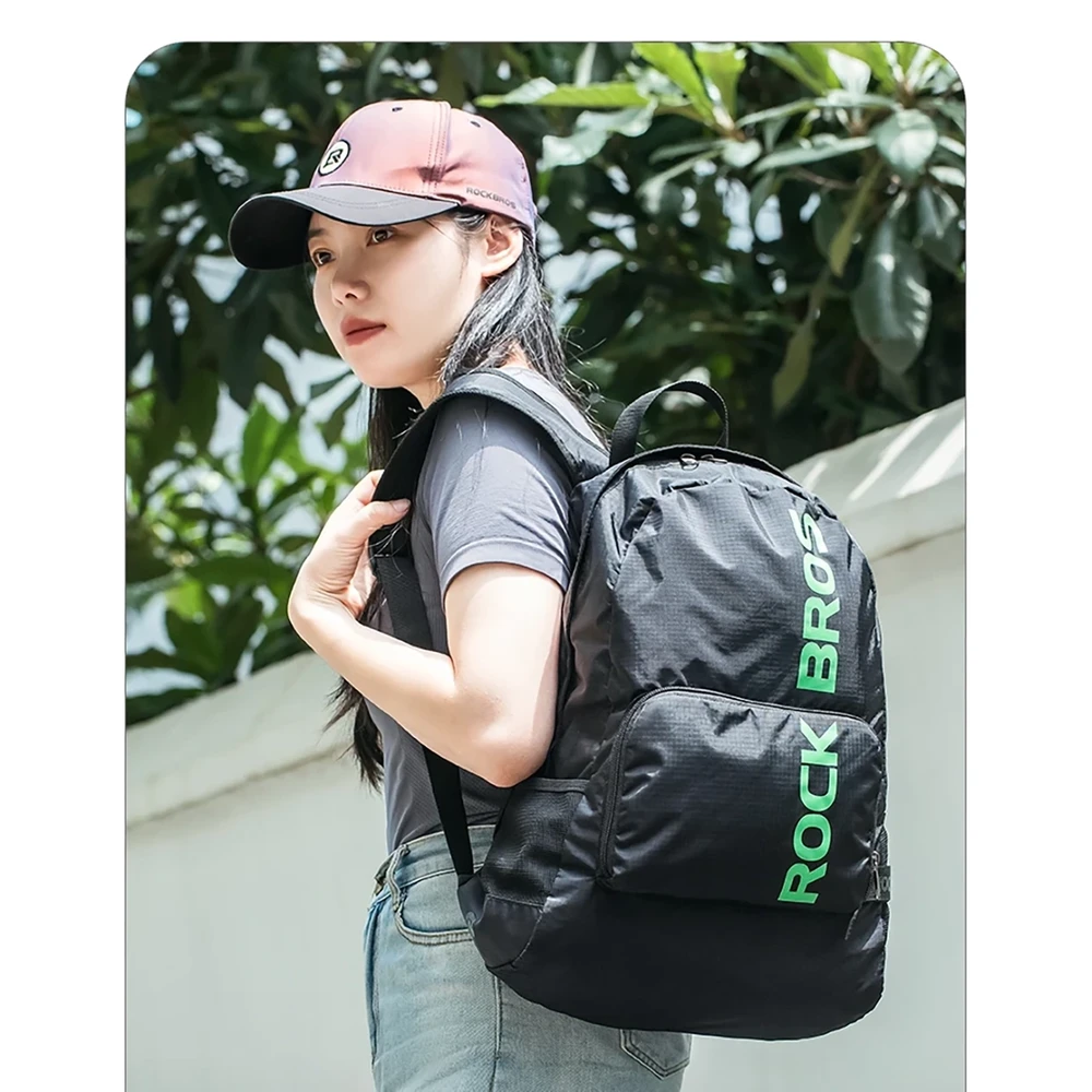 Rockbros H10-BK sports foldable backpack 18 l – juodas