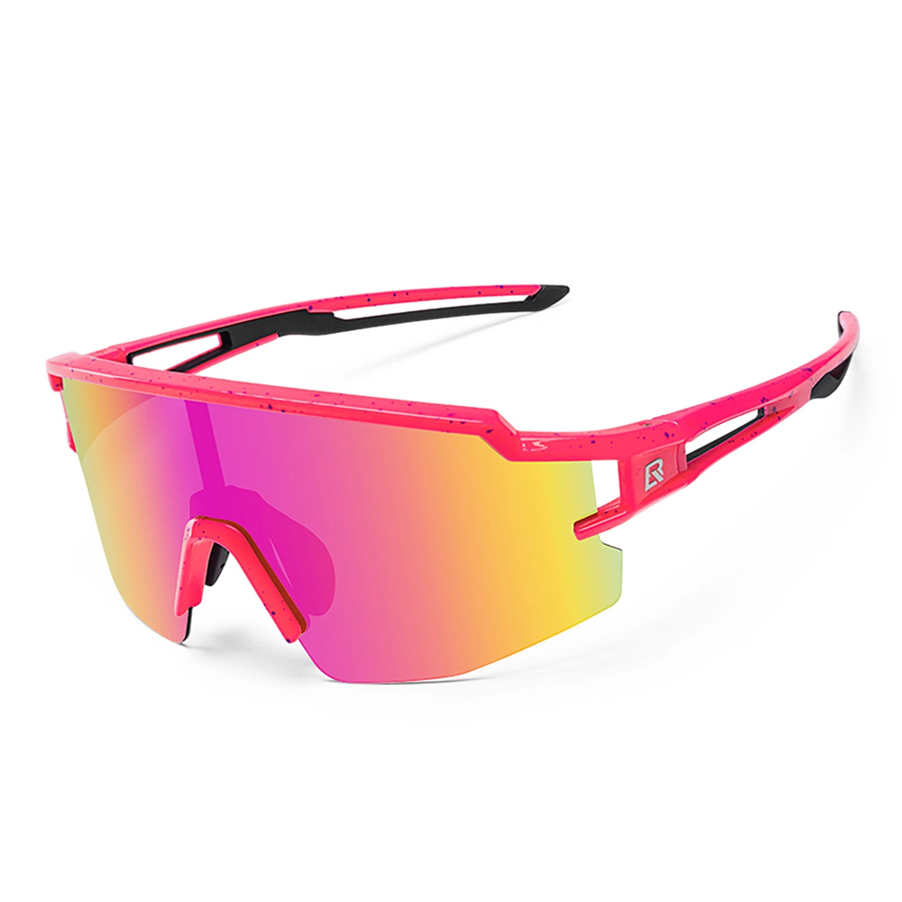 Rockbros Kids Polarized UV dviratininko akiniai – rožinės spalvos