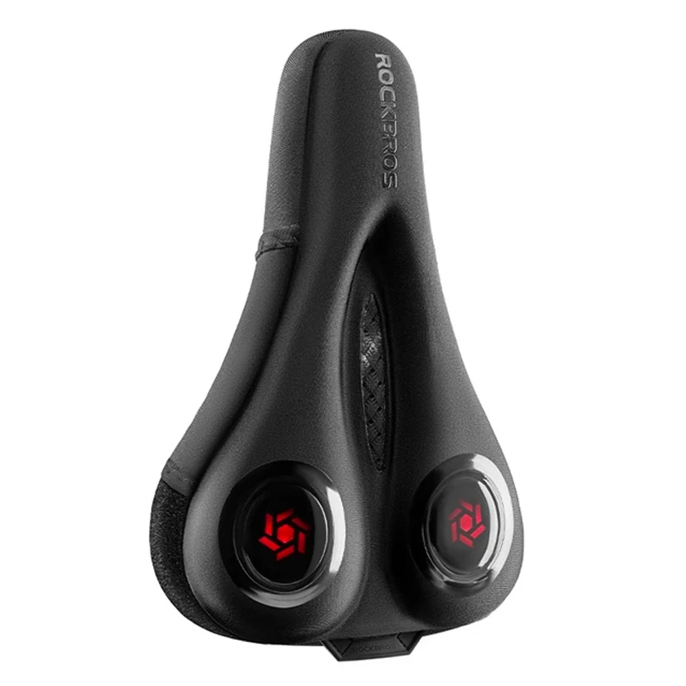 Rockbros LF044R saddle cover + rain cover – juodos spalvos and red