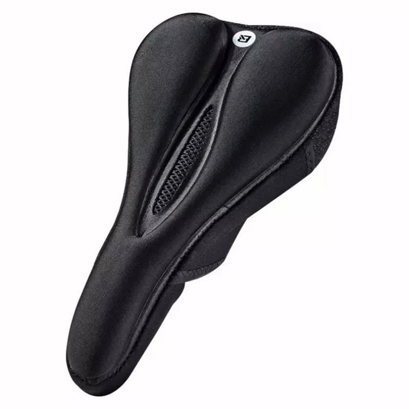 Rockbros LF047-S silicone gel bicycle seat cover dydis M – juodos spalvos