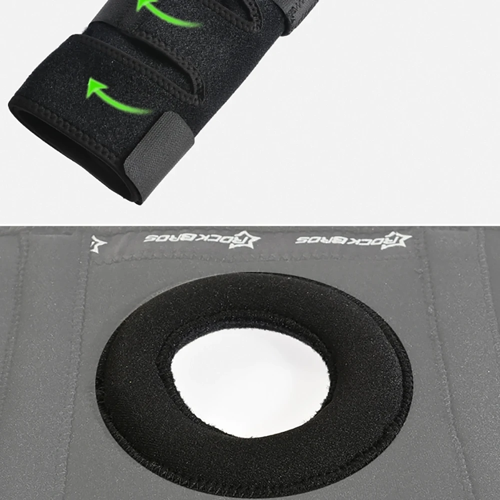 Rockbros LF1106L sports protector for patella and knee joint, dydis L – juodos spalvos