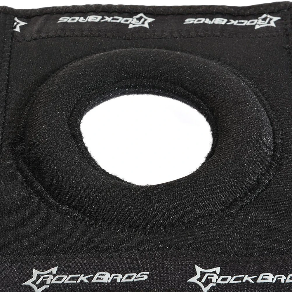 Rockbros LF1106L sports protector for patella and knee joint, dydis L – juodos spalvos
