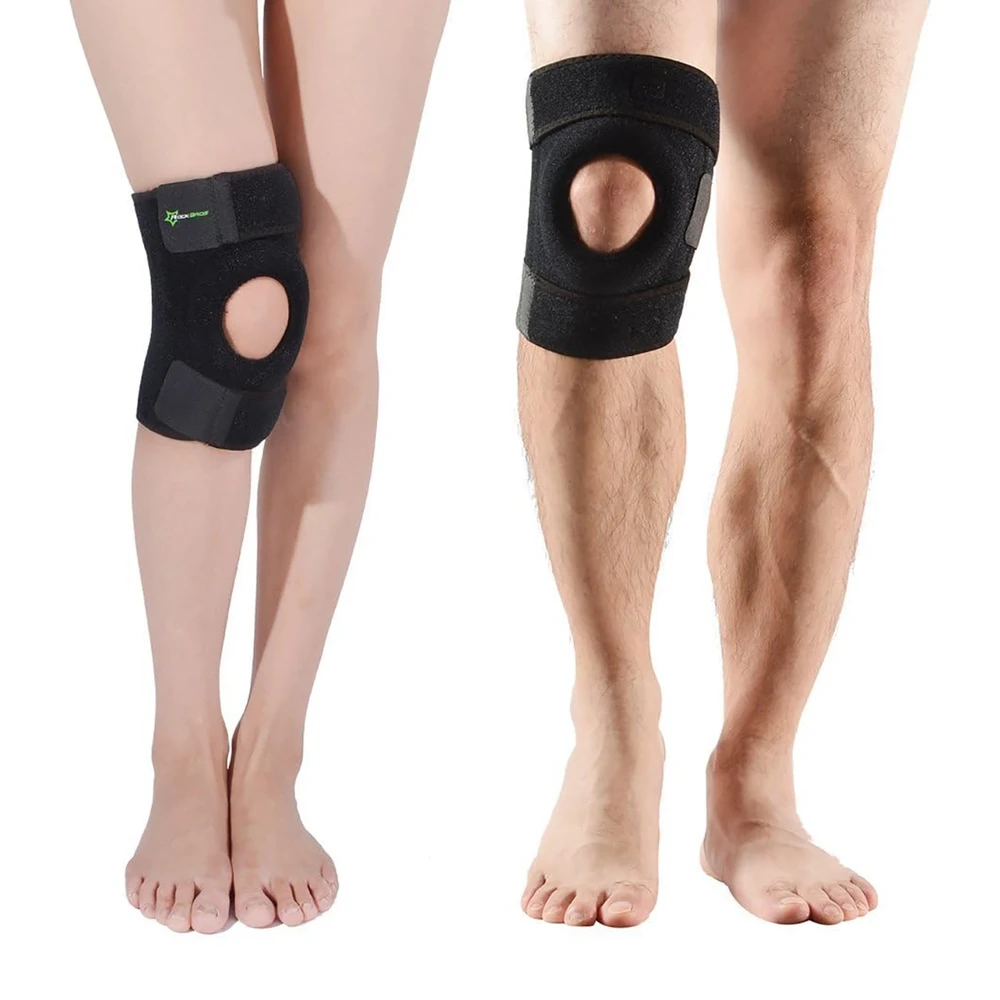 Rockbros LF1106M sports protector for patella and knee joint dydis M – juodos spalvos
