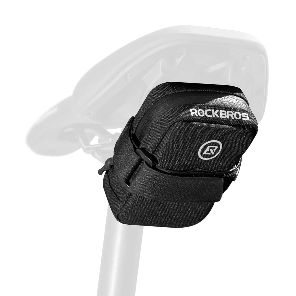 Rockbros Mini Saddle Bag with CO2 Cartridge Holder – Juodas/Žalias