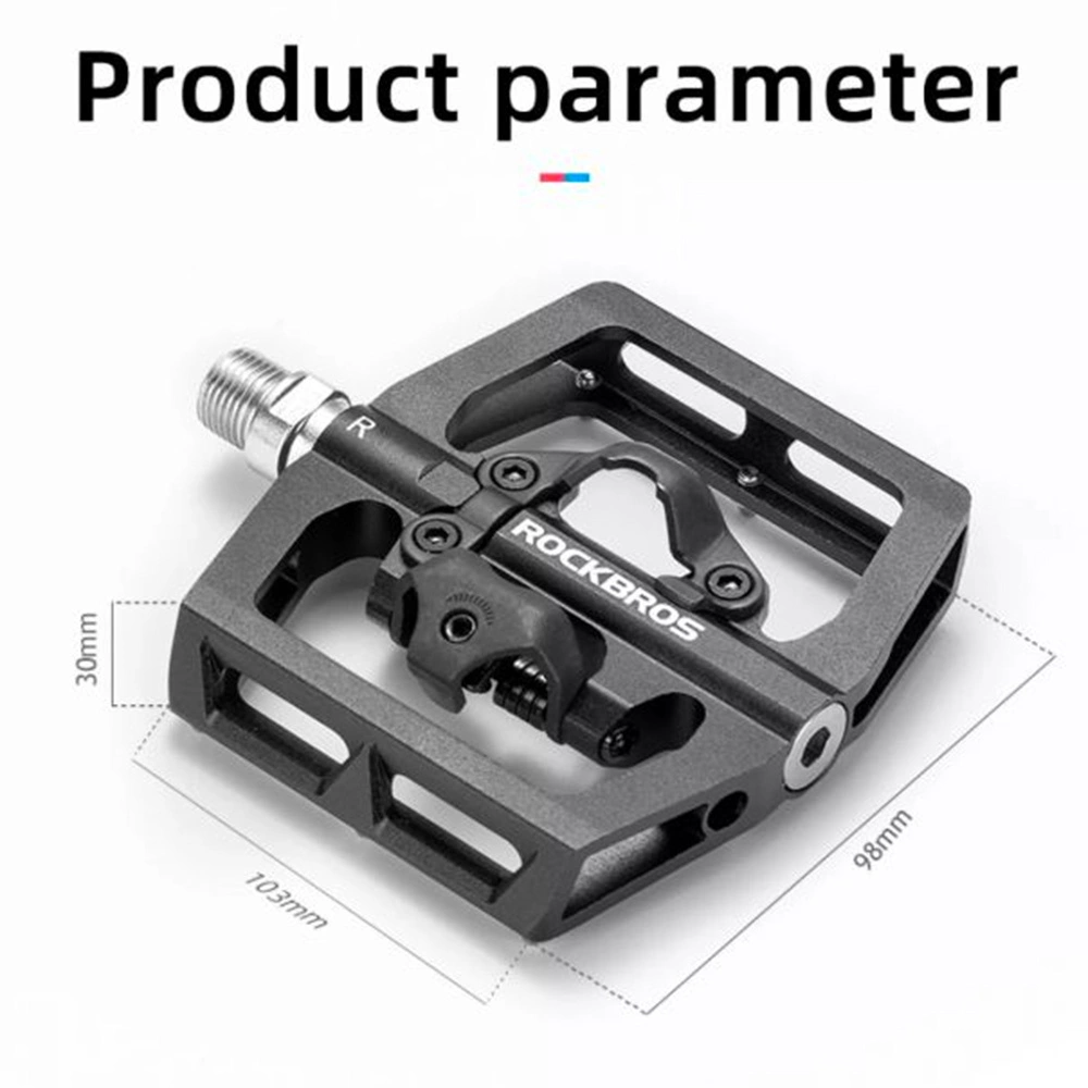 Rockbros PD15-BK Aluminum Alloy Bicycle Pedal Set – juodos spalvos