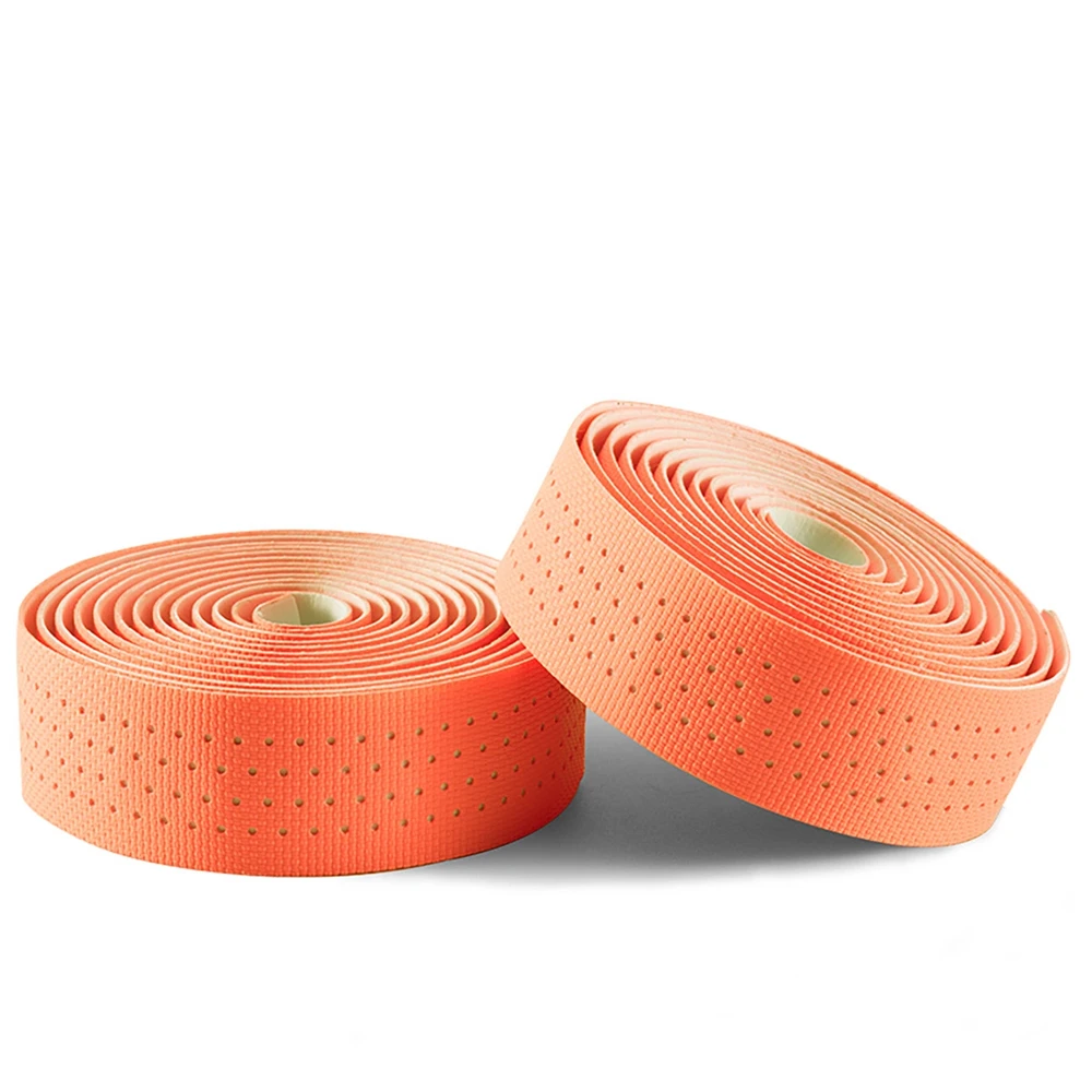 Rockbros Perforated Silicone dviračio vairo juosta – oranžinės spalvos