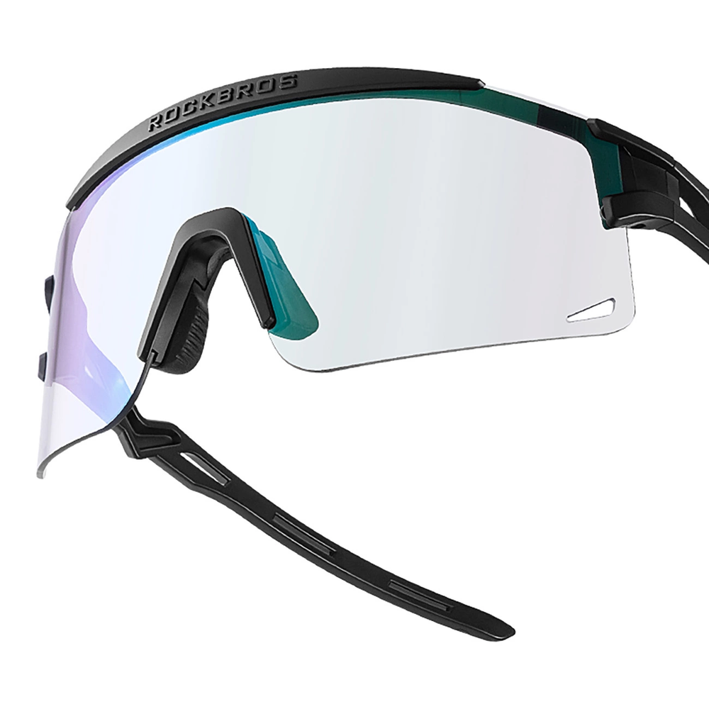 Rockbros Polarized dviratininko akiniai su UV apsauga ir Corrective Insert – baltos spalvos
