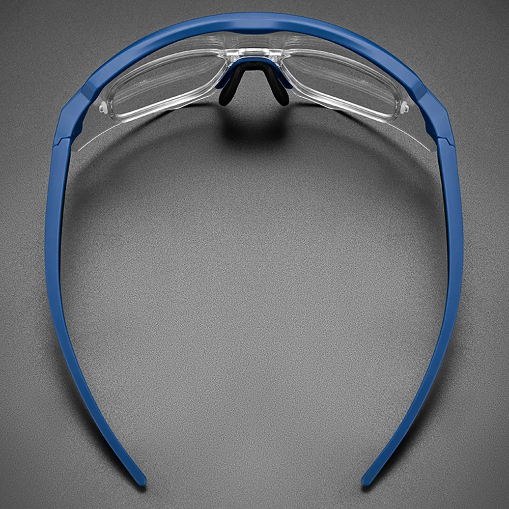 Rockbros Polarized dviratininko akiniai su UV apsauga ir Corrective Insert – pilkos spalvos