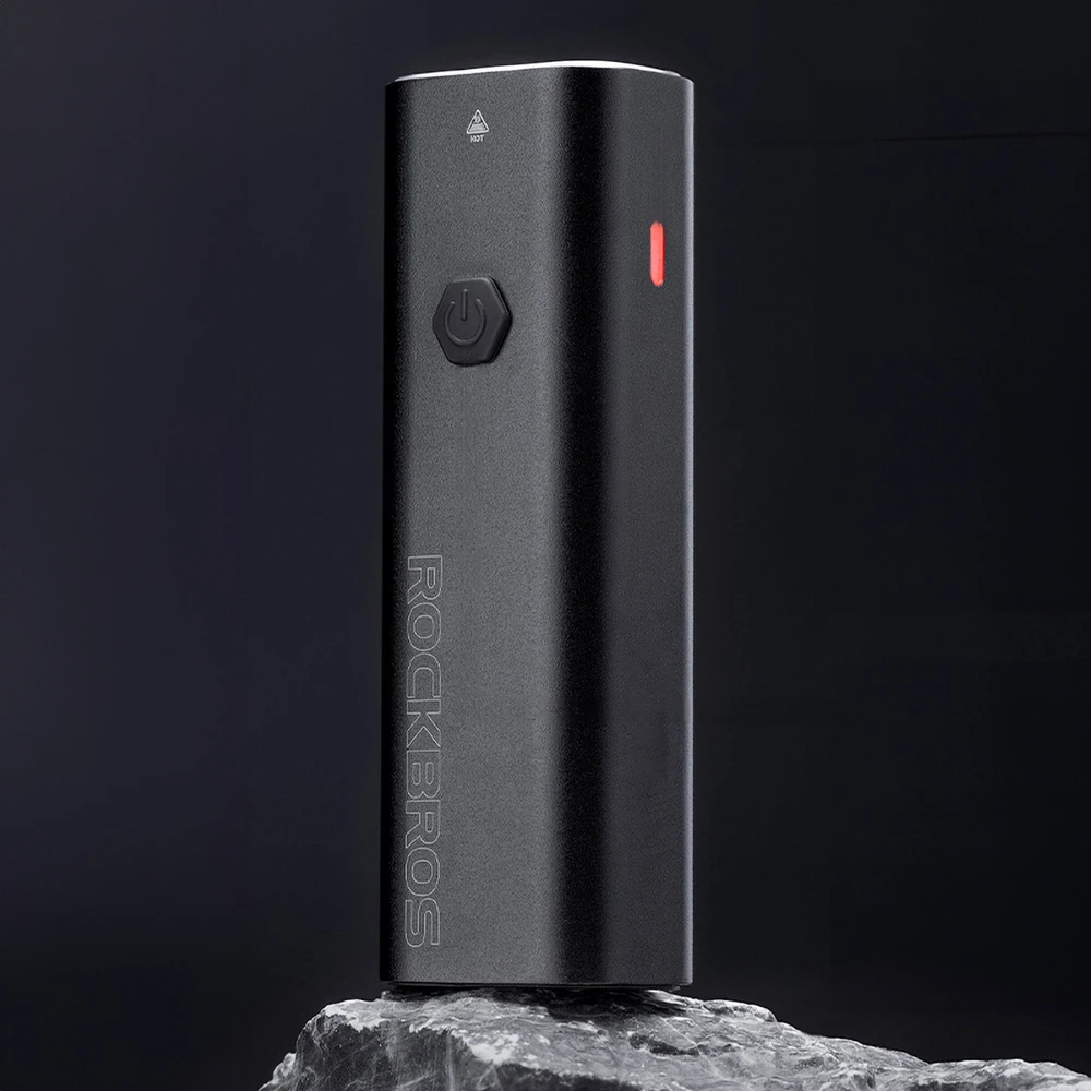 Rockbros RHL600 priekinis dviračio žibintas 600lm 2600mAh IPX6 – juodos spalvos