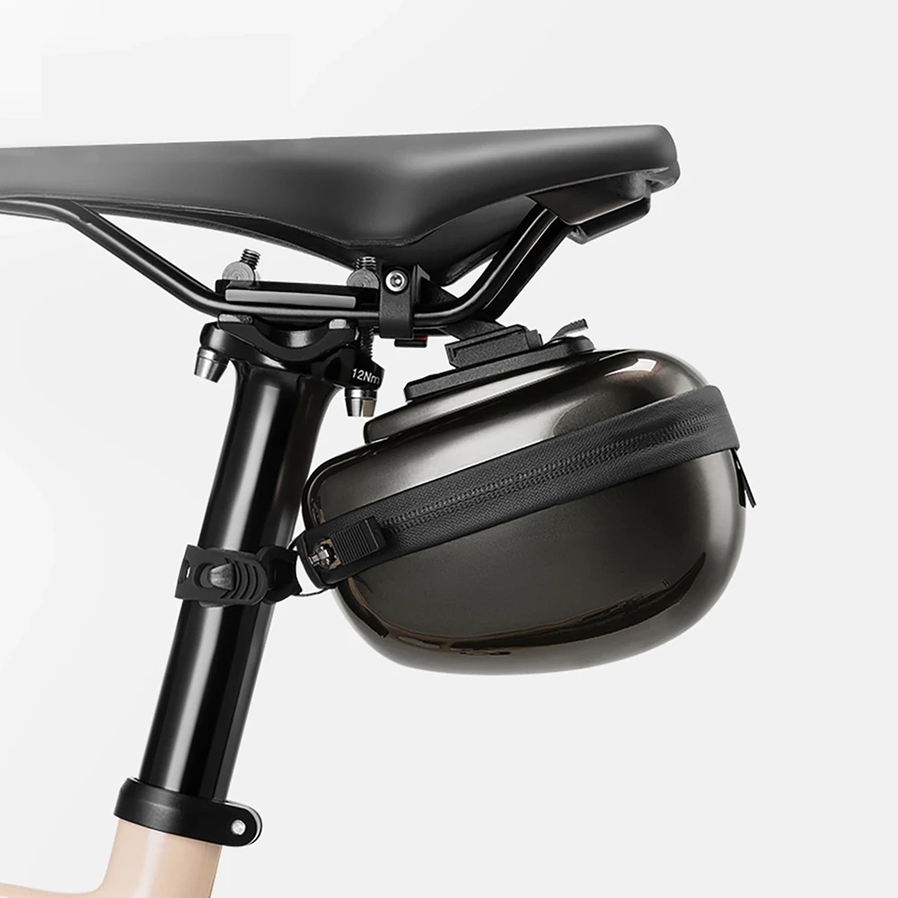 Rockbros Rigid Hard Shell Compact Saddle Bag 0.4l – violetinės spalvos