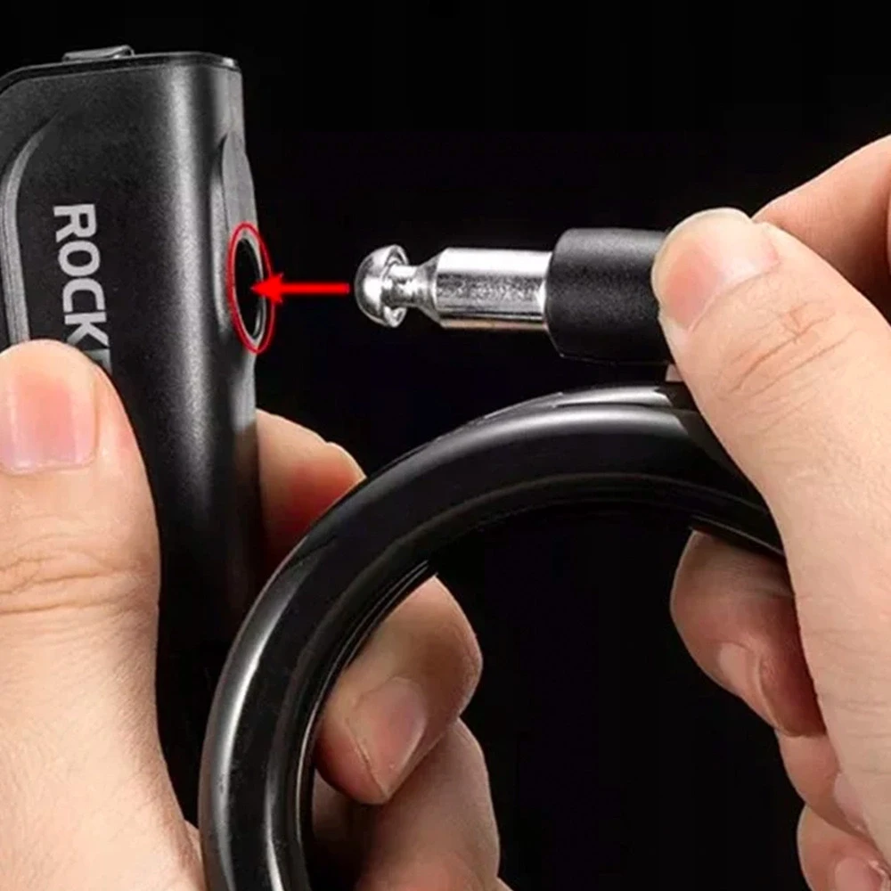 Rockbros RKS515-BK dviračio spyna su 1,1 m raktu – juodos spalvos