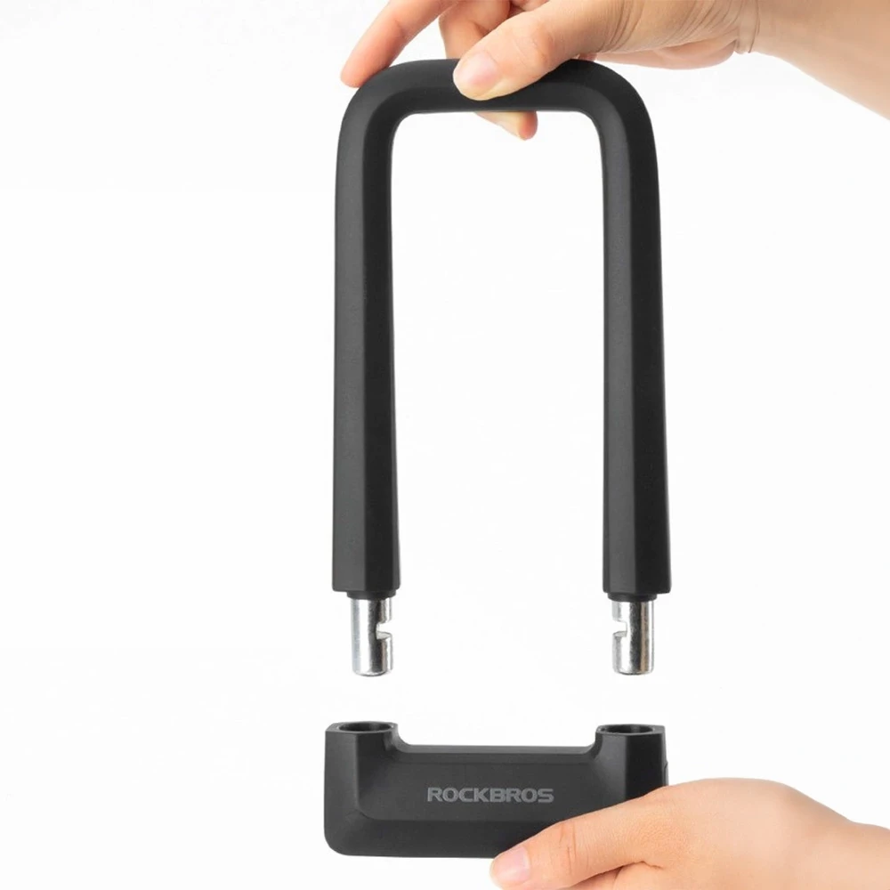 Rockbros RKS626 U-lock bicycle lock – juodos spalvos