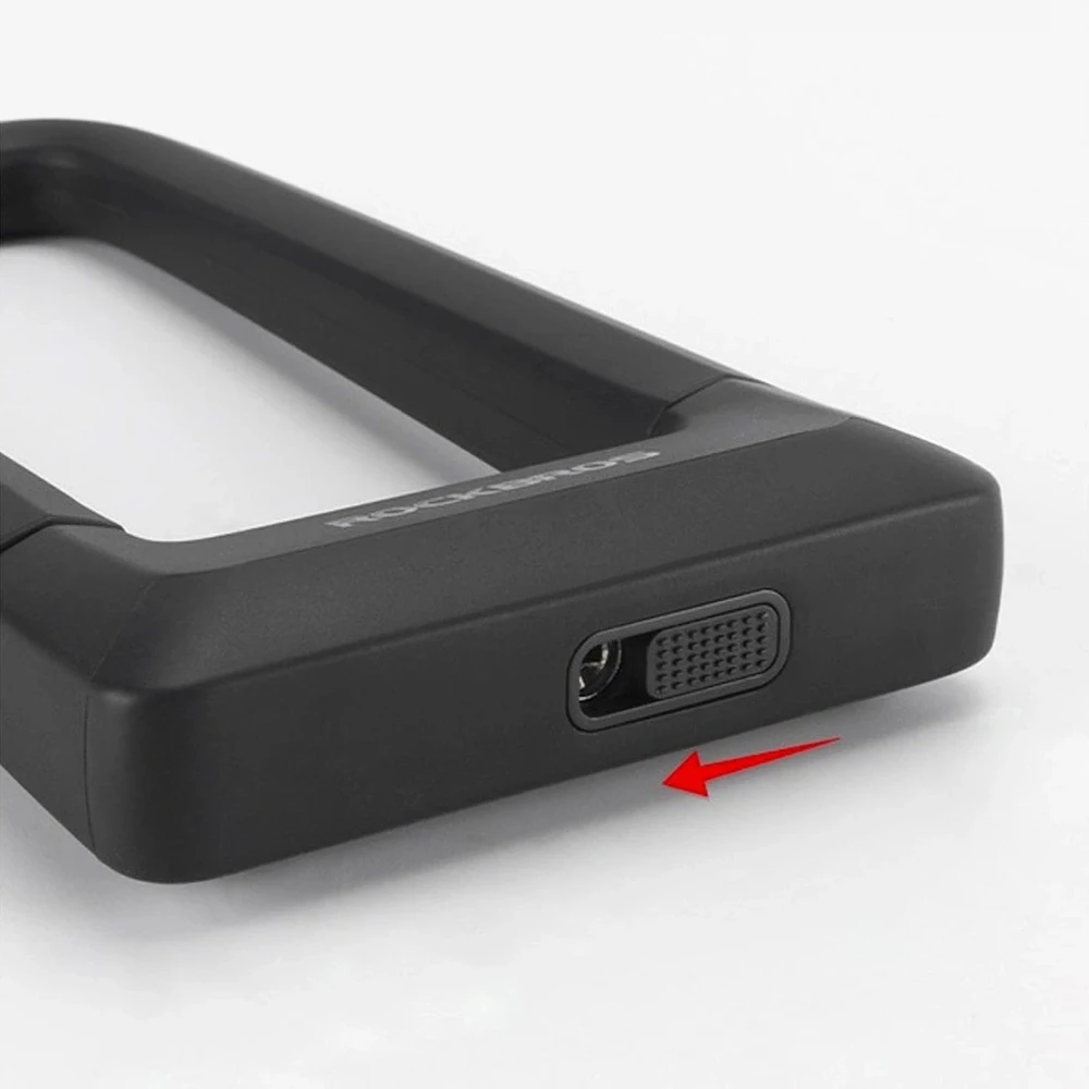 Rockbros RKS626 U-lock bicycle lock – juodos spalvos