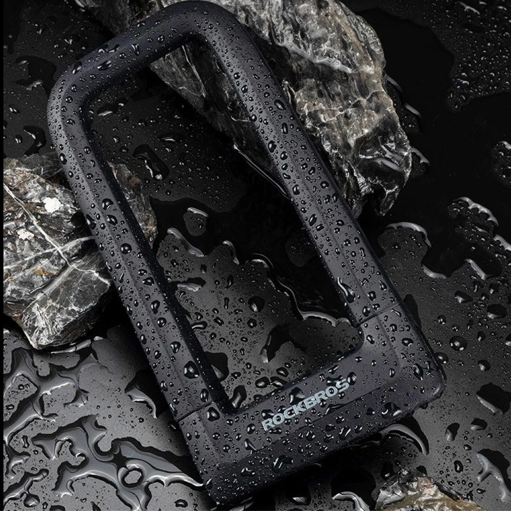 Rockbros RKS626 U-lock bicycle lock – juodos spalvos