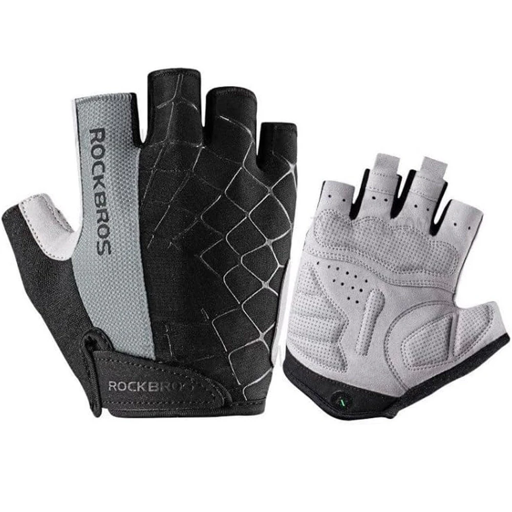 Rockbros S109GR cycling pirštinės, dydis L – pilka
