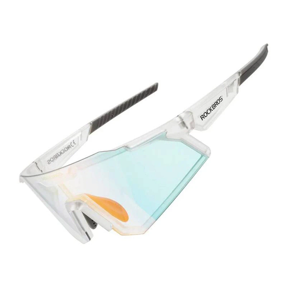 Rockbros SP291 photochromic UV400 dviratininko akiniai – baltos spalvos