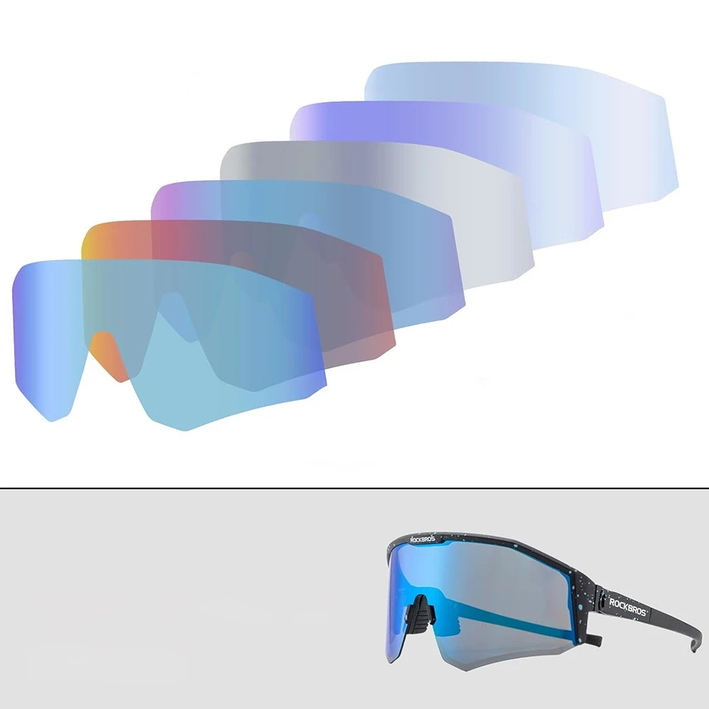 Rockbros SP297 polarizing dviratininko akiniai – juodos spalvos