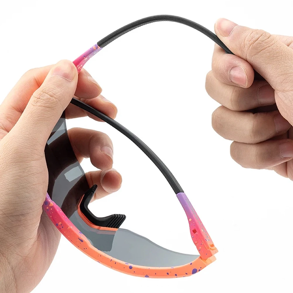 Rockbros SP297 polarizing dviratininko akiniai – juodos spalvos