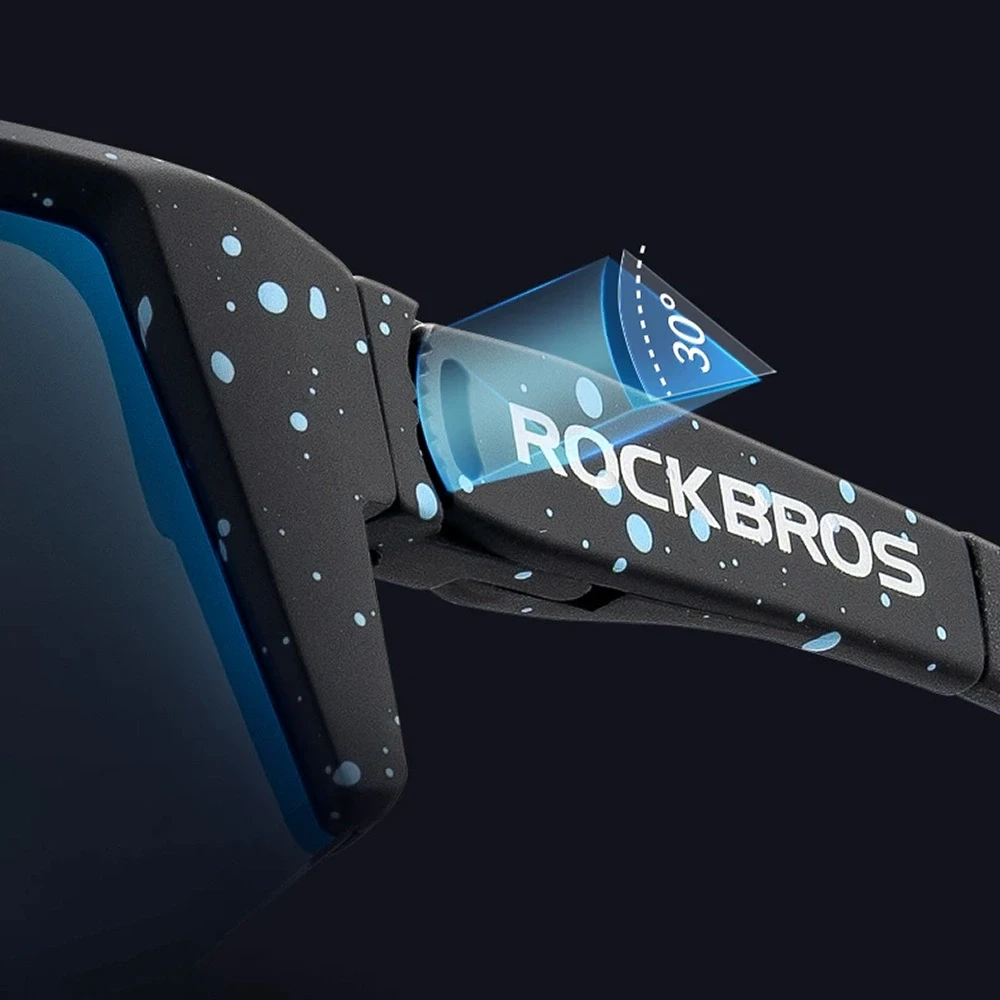 Rockbros SP297 polarizing dviratininko akiniai – juodos spalvos