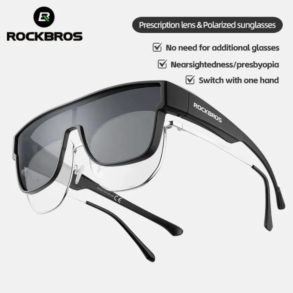 Rockbros SP304 polarizing dviratininko akiniai – pilkos spalvos