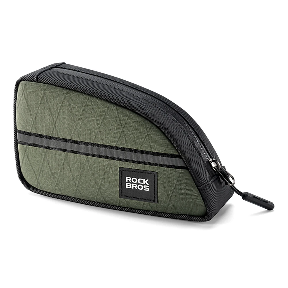 Rockbros Triangle Bike Frame Bag 0.8l – žalios spalvos