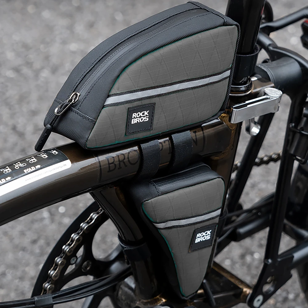 Rockbros Triangle Bike Frame Bag 0.8l – rudos spalvos