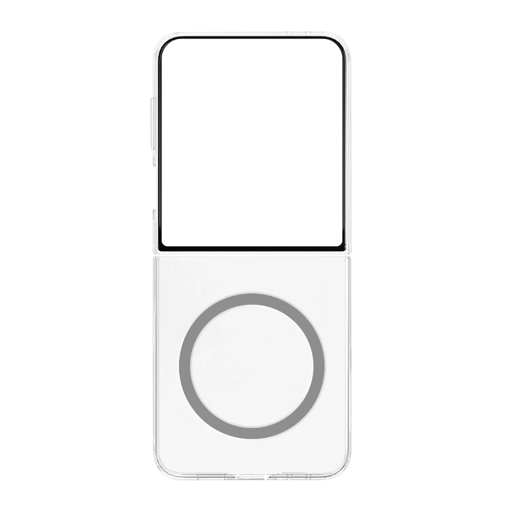 FFF766YCATW skaidrus magnetinis dėklas „Samsung Galaxy Flip7“, permatomas