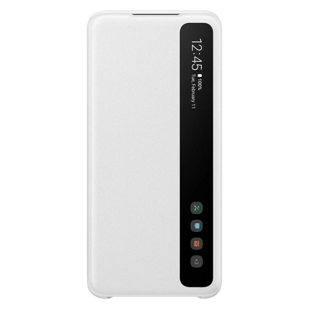 Dėklas ZG980CWE Aiškaus vaizdo dangtelis, skirtas Samsung Galaxy S20 (Baltas)