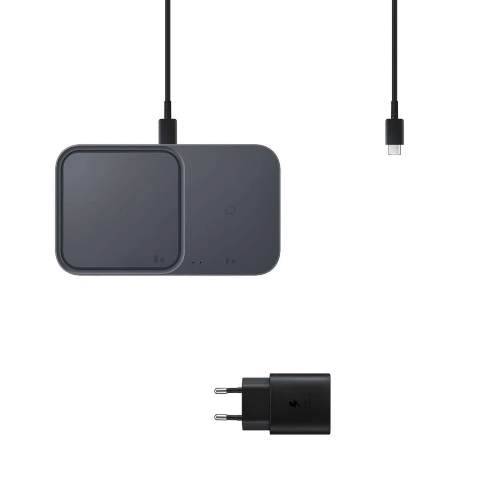 P5400TBE Samsung belaidis įkroviklis Duo pad (su TA), Juodas (Juodas)