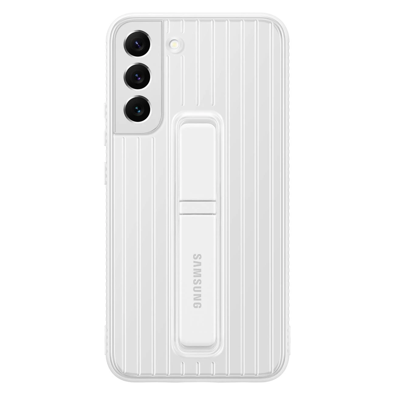 RS906CWE apsauginis stovimas dangtelis, skirtas Samsung Galaxy S22 Plus, Baltas (Baltas)
