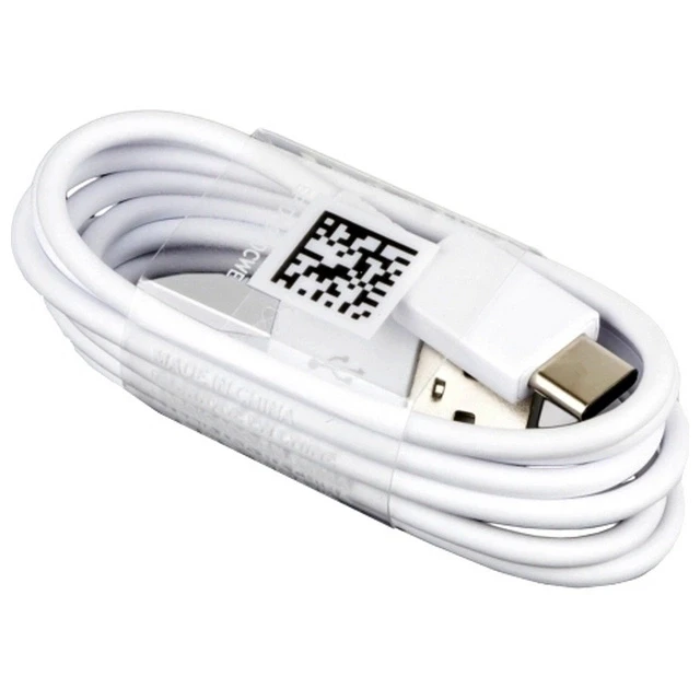 112803 EP-DN930CWE Samsung USB-C duomenų kabelis 3A 1.2m baltos spalvos (Bulk)