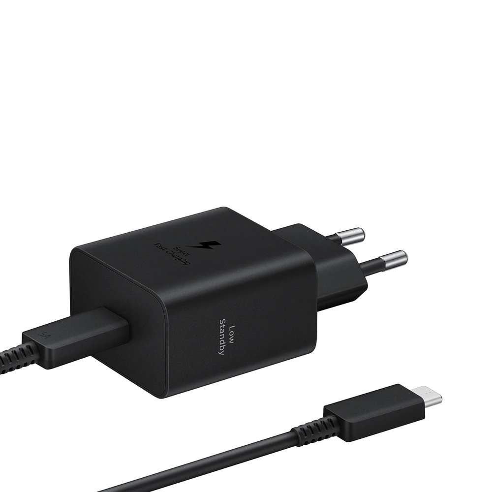 Samsung PD 45W Type-C sieninis pakrovėjas (su laidu) Juodas