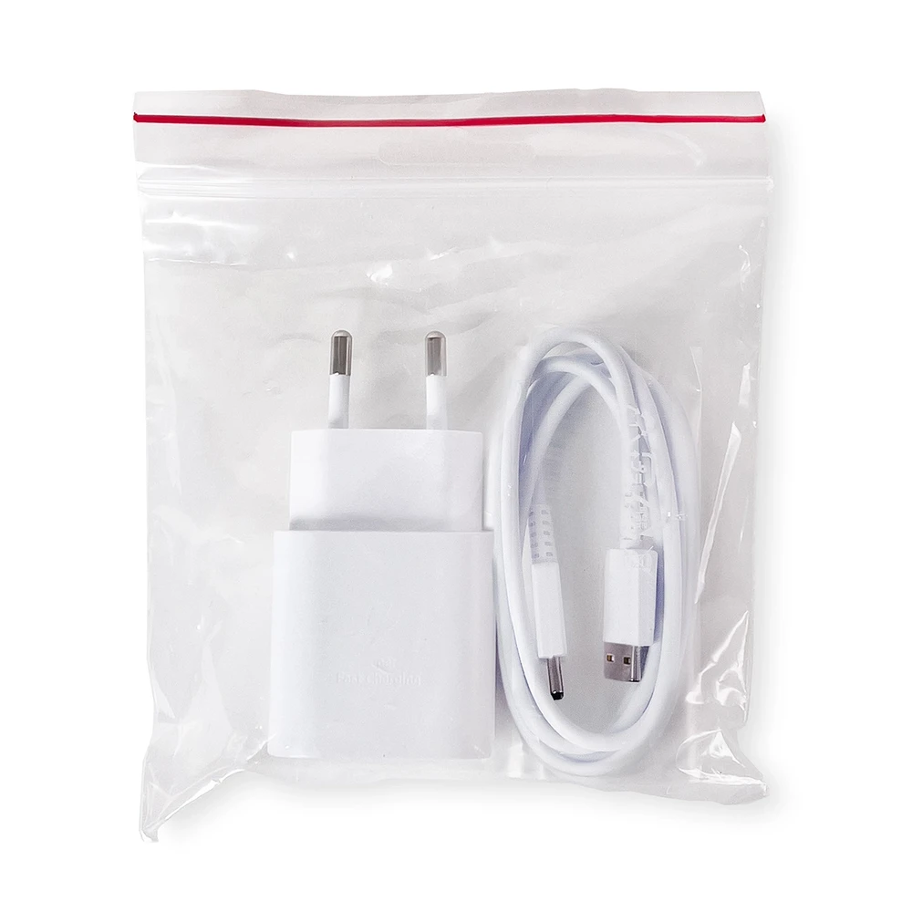 112803 EP-TA50EWE + ECB-DU4AWE Samsung 8W kelioninis įkroviklis + microUSB Data kabelis baltos spalvos (OOB Bulk)