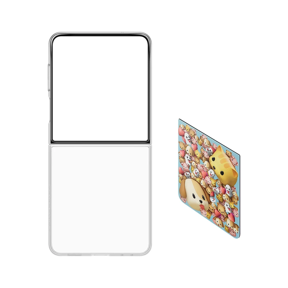 Dėklas ZF766CTEGWW Flipsuit Samsung Galaxy Flip7, Transparent