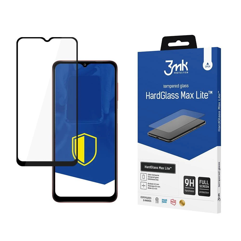 3MK HARD GLASS MAX LITE SAMSUNG GALAXY A02 Juodas