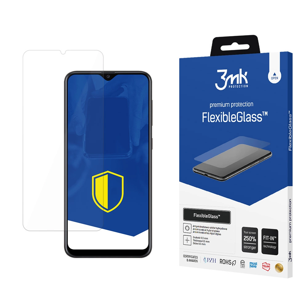 3MK stiklas Samsung Galaxy A20e hibridinis stiklas, skaidrus, apsauginis stiklas
