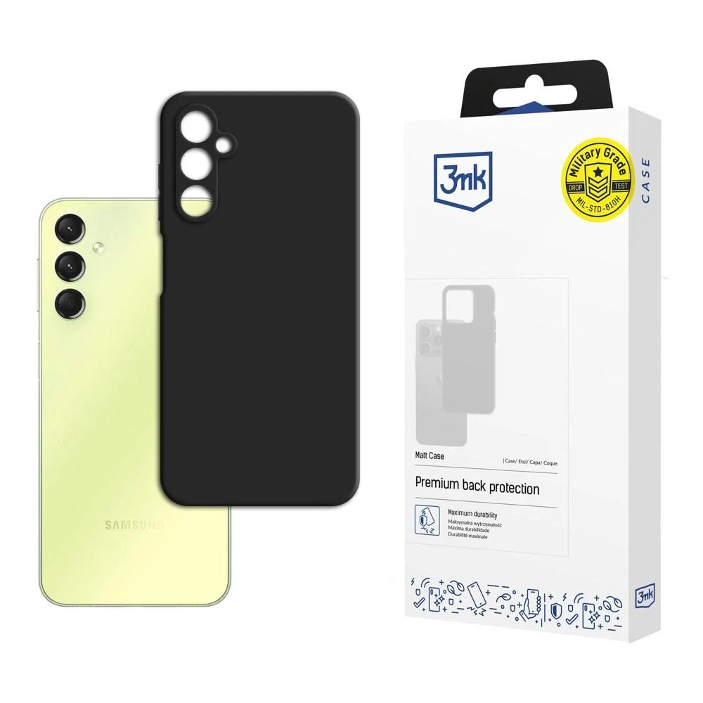 Dėklas 3mk Matt Case Samsung A256 A25 5G juodas