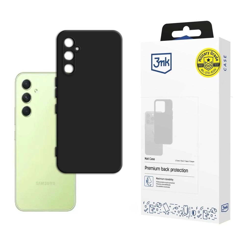 Dėklas 3mk Matt Case Samsung A346 A34 5G juodas