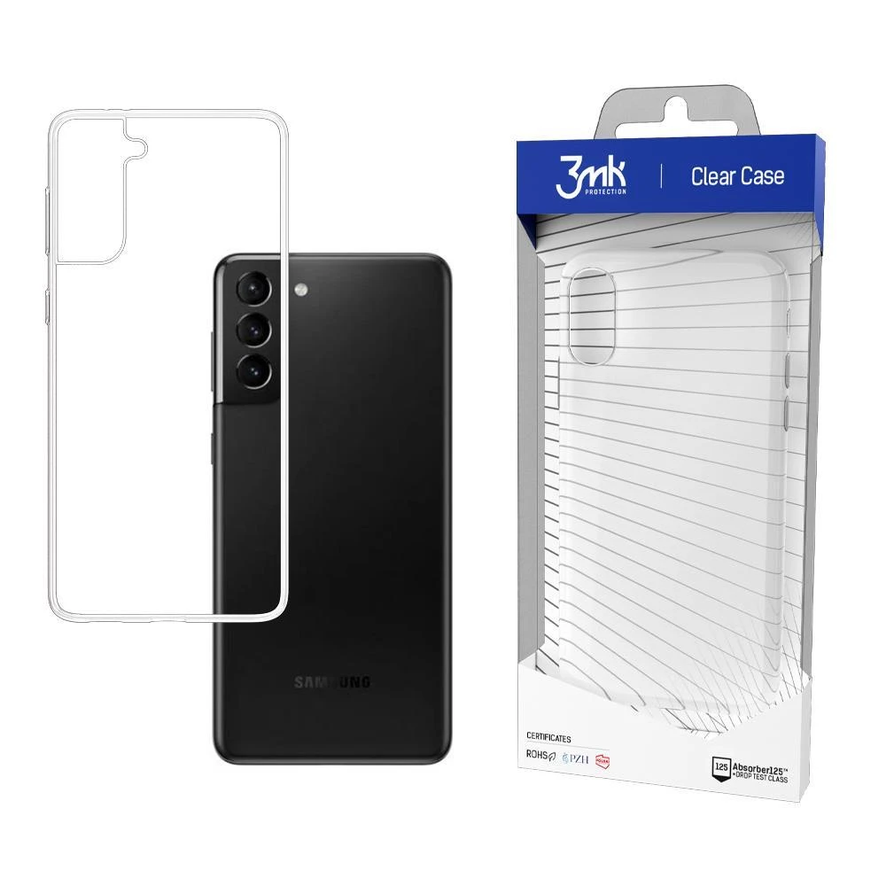 3MK ClearCase Samsung, Galaxy S21 Plus, TPU, skaidrus, skaidrus telefono dėklas