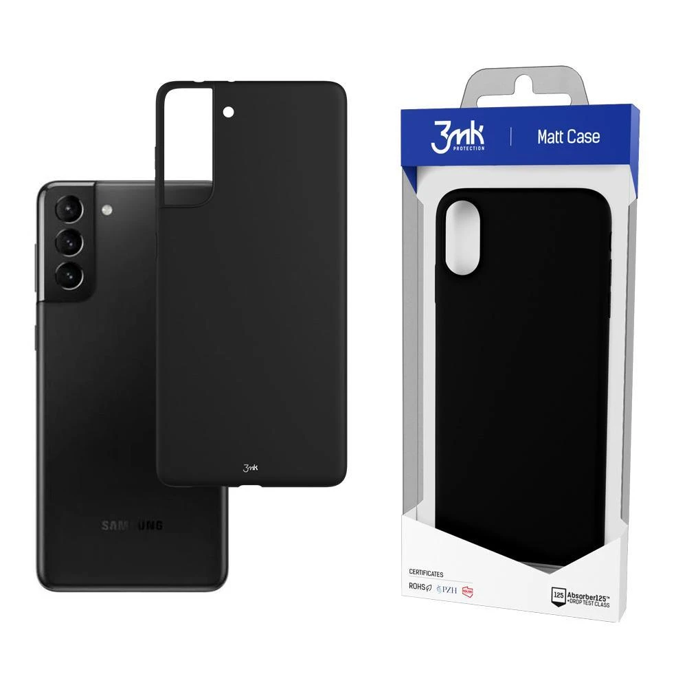 Dėklas 3mk Matt Case Samsung G990 S21 juodas