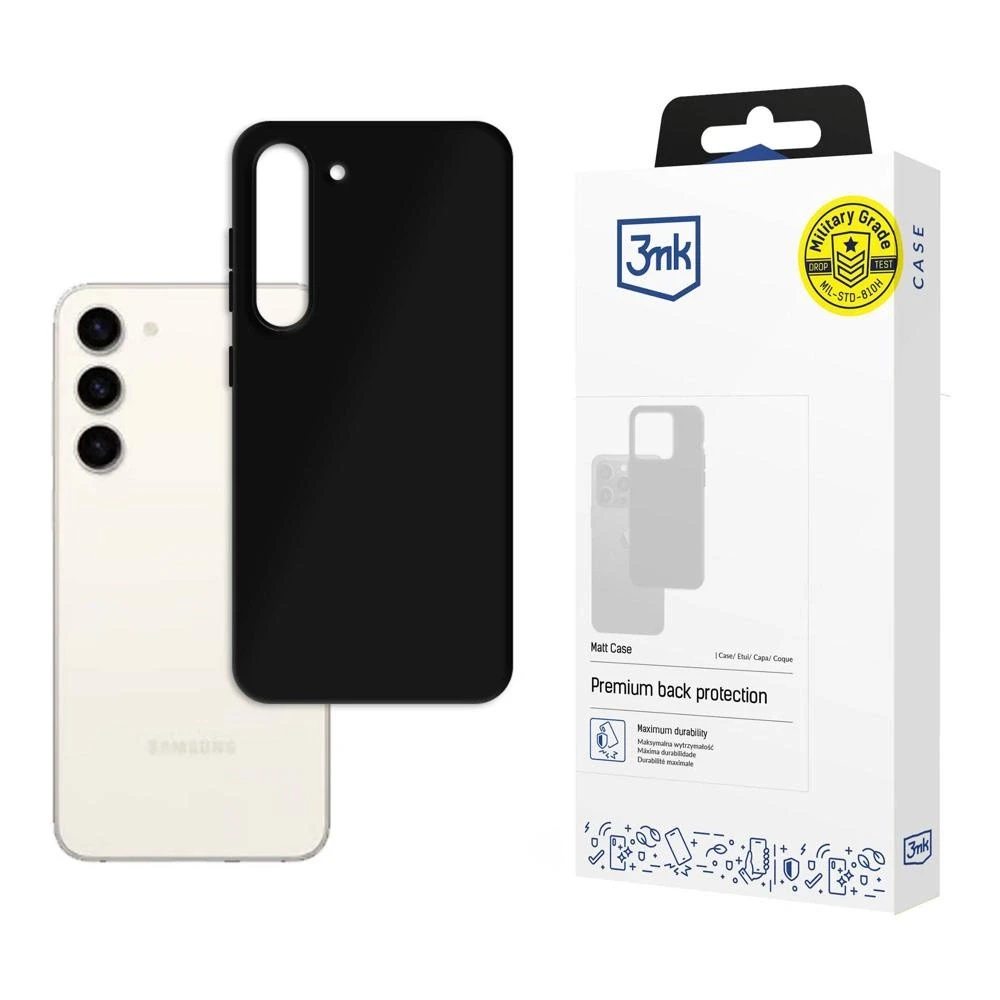 Dėklas 3mk Matt Case Samsung S911 S23 5G juodas