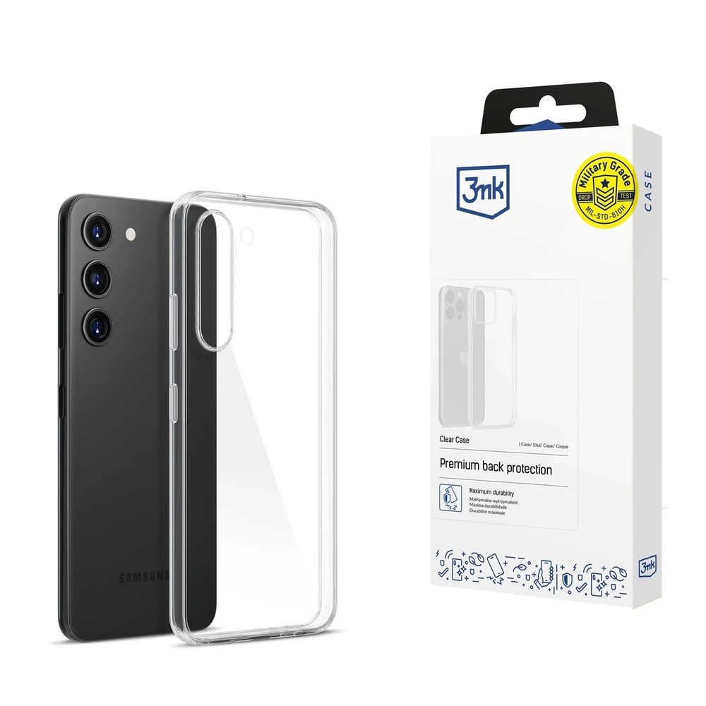 Dėklas 3mk Clear Case 1,2mm Samsung S911 S23 5G