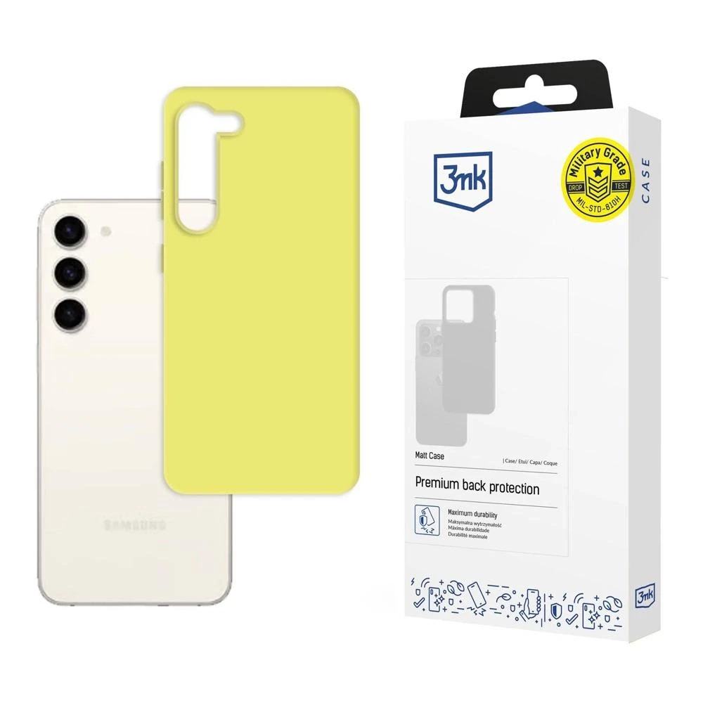 Dėklas 3mk Matt Case Samsung S916 S23 Plus 5G šviesiai žalias