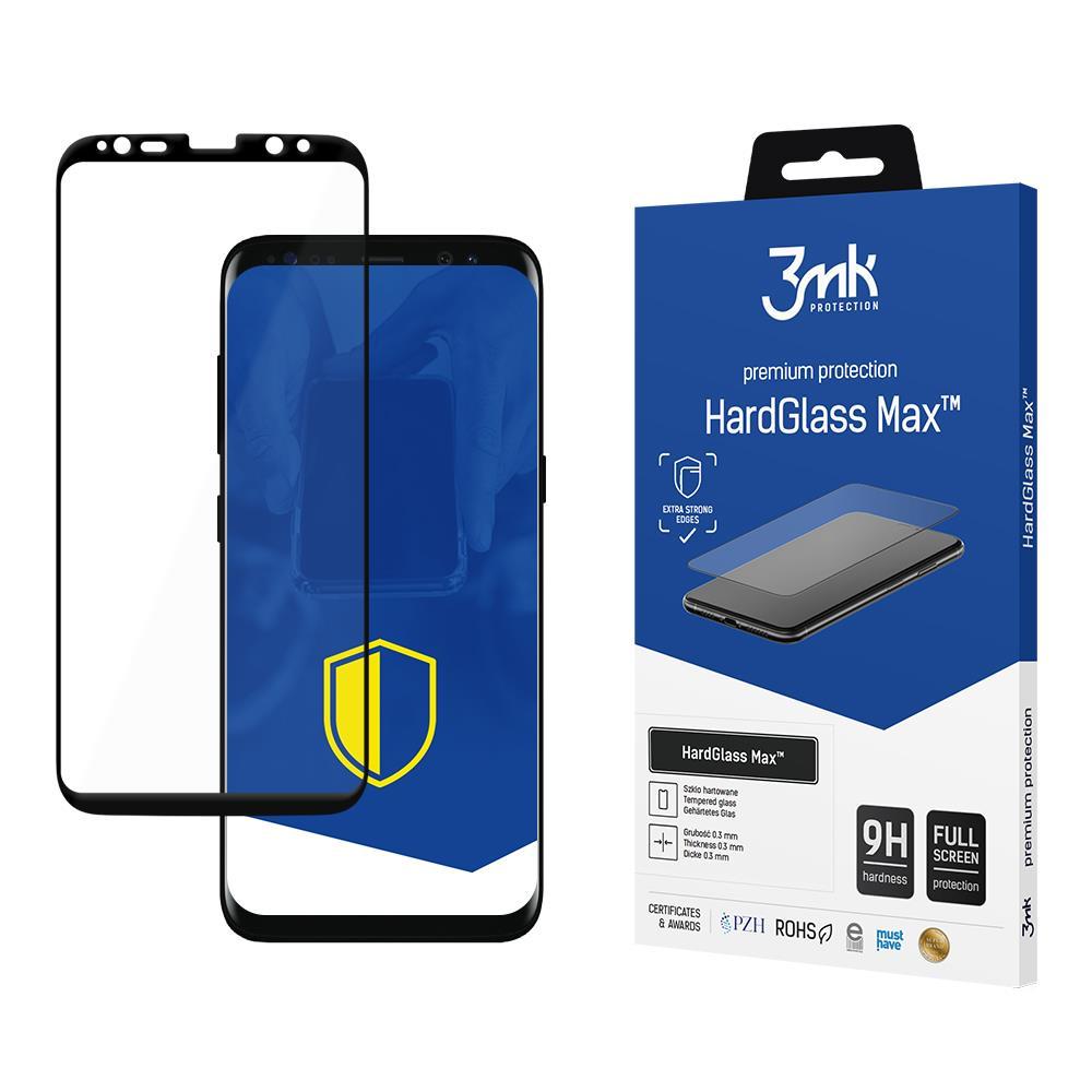 3MK HardGlass ekrano apsauga, Samsung, S8, grūdintas stiklas, skaidrus/Juodas