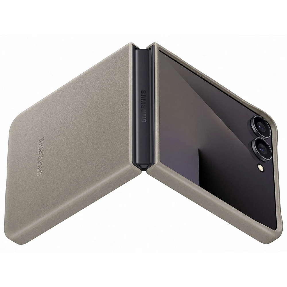VF766PJEGWW „Kindsuit“ dėklas „Samsung Galaxy Flip7“, pilkai rudas