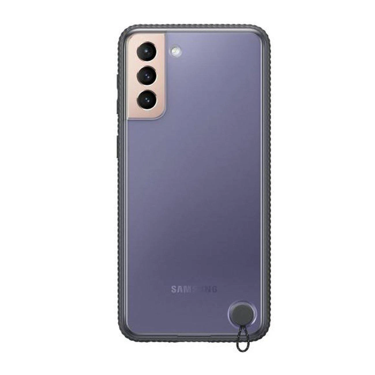 Dėklas GG996CBE skaidrus apsauginis dangtelis, skirtas Samsung Galaxy S21 Plus Juodas (Juodas)